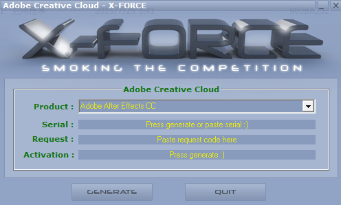 ADOBE CC KEYGEN 注册机