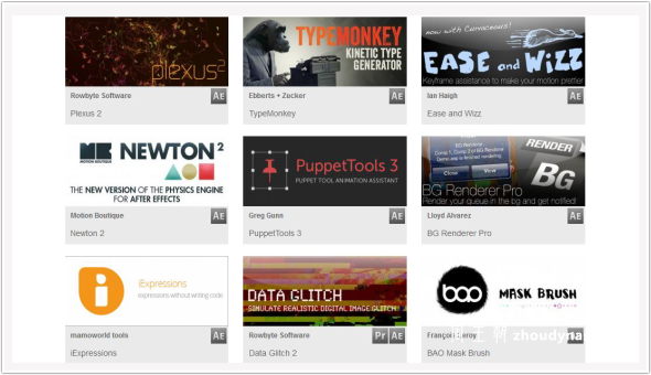 【2013 AE脚本大全】Aescript.com–Scripts AE Collection 2013 